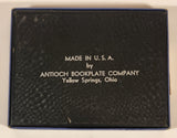 Antioch Bookplate Company Yellow Springs, Ohio 5pc Ex Libris Labels In Box