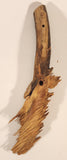 1997 Peter Peersman Whimsical Man's Face 13 3/4" Carved Wood Stick Branch