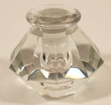 Diamond Shaped Clear Glass Perfume Bottle
