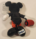 Disney Store Tokyo Mickey & Friends Mickey Mouse in Tuxedo with Red Travel Bag 8" Stuffed Plush Toy New with Tag