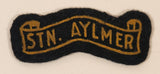 Vintage RCAF Station Aylmer Malahide, Ontario 1" x 2 1/2" Embroidered Fabric Shoulder Patch Badge