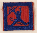 Girl Scouts Patch Red and Blue 1" x 1" Embroidered Fabric Patch Badge