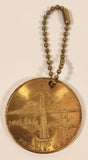 Seattle U.S.A. Space Needle Gold Tone Metal Keychain