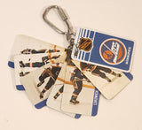 Vintage 1983 Souhaits Renaissaince Inc. NHL NHLPA Winnipeg Jets Ice Hockey Players Flip Book Keychain Key Ring