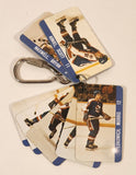Vintage 1983 Souhaits Renaissaince Inc. NHL NHLPA Winnipeg Jets Ice Hockey Players Flip Book Keychain Key Ring
