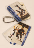 Vintage 1983 Souhaits Renaissaince Inc. NHL NHLPA Winnipeg Jets Ice Hockey Players Flip Book Keychain Key Ring