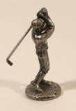 Fame Products Golfer Swinging Golf Club 2" Pewter Metal Chess Figure Replacement Piece