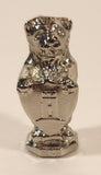 Vintage Lion Holding Castle Crest Shield Letter F 1 5/8" Heavy Metal Figurine Letter Stamp