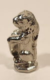 Vintage Lion Holding Castle Crest Shield Letter F 1 5/8" Heavy Metal Figurine Letter Stamp