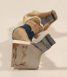 R. Demars Ganz Bottoms Up Busty Blonde Woman Vinyl Beer Can Holder