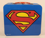 DC Comics Blue Superman Tin Metal Lunch Box