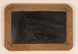 Antique School Double Sided Handheld Student 5 1/2" x 8" Personal Wood Framed Black Slate Chalkboard