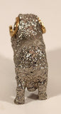New Zealand Ram Sheep 2 1/4" Silver and Gold Tone Metal Figurine