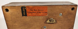 Rare Antique Regue Switzerland Engraved Wood Jewelry Music Box