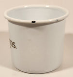 Carolans Irish Cream White 3" Enamel Metal Mug Cup With Handle