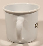 Carolans Irish Cream White 3" Enamel Metal Mug Cup With Handle