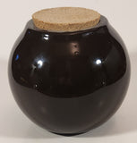 My Life Savings Dark Brown Ceramic Coin Bank With Cork Plug Lid