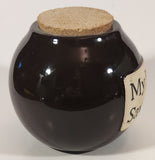 My Life Savings Dark Brown Ceramic Coin Bank With Cork Plug Lid