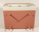 Cell Phone Holder Television Shaped Pink and White Plastic Tissue Napkin Box