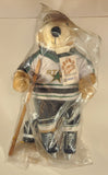 1992 Meadowlanders Bobo The Pro Bear NHL Minnesota North Stars Teddy Bear 21" Stuffed Plush Toy with Wood Hockey Stick in Bag with Tags Missing One Glove and Part of Stick Gone