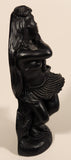 Vintage Coco Joe's Hawaii Hula Girl Dreams 5 3/4" Tall Carved Lava Rock Figurine Sculpture Chip on Lei