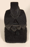 Vintage Coco Joe's Hawaii King Kamehameha I 5 1/2" Tall Carved Lava Rock Figurine Sculpture