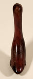 Vintage Kimberley B.C. Brown and Red Drip Glaze Duck Bird Miniature 2 7/8" Ceramic Pottery Figurine