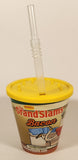 2020 DFO Denny's The Grand Slams Bacon Plastic Cup With Lid and Bendable Straw Plus 4 1/2" Mascot Toy Figure