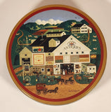1984 Olive Can Company Charles Wysocki Peppercricket Farms Antiques 6 1/2" Tin Metal Container