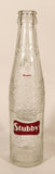 Rare Vintage Stubby Quality 9 1/4" Tall Embossed Glass Soda Pop Beverage Bottle
