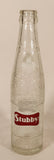 Rare Vintage Stubby Quality 9 1/4" Tall Embossed Glass Soda Pop Beverage Bottle