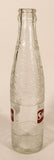 Rare Vintage Stubby Quality 9 1/4" Tall Embossed Glass Soda Pop Beverage Bottle