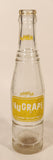 Vintage Nugrape "A Flavour You Can't Forget" 9 1/2" Tall 10 Fl oz Clear Glass Soda Pop Beverage Bottle
