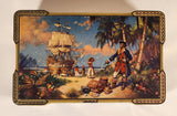 Vintage Thorne's Leeds, England The World's Premier Toffee Pirate Chest Tin Metal Container