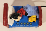 Westclox Disney Mickey Mouse and Pluto Laying in Bed Shaped Digital Alarm Clock