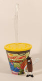 2020 DFO Denny's The Grand Slams Sausage Plastic Cup With Lid and Bendable Straw Plus 3" Mascot Toy Figure