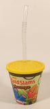 2020 DFO Denny's The Grand Slams Sausage Plastic Cup With Lid and Bendable Straw Plus 3" Mascot Toy Figure