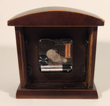 John Deere Moline, Illinois 5 1/4" Arched Wooden Mantel Clock