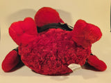 Wal-Mart MTY International Happy Valentine's Day Leather Jacket Pal Sitting Gorilla in Leather Jacket with Leather Wristbands Red 14" Stuffed Plush Toy New with Tags