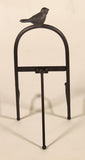 Bird Figural 10 1/2" Tall Cast Iron Display Stand