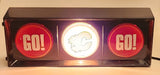 NHL Calgary Flames Ice Hockey Team Go Flames Go Light Up 6" x 16" Plastic Wall Traffic Light Sign