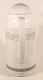 Crown Corning Thermique Apricot Grove Light Blue Pink Flower Pattern White 11" Thermal Water Pitcher Jug