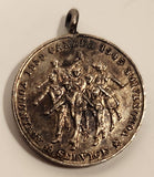 Antique 1939 to 1945 World War II Canadian Volunteer Service Medal 3/4" Silver Pendant