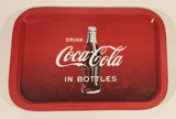2018 Drink Coca Cola In Bottles 9 1/4" x 13 1/2" Metal Beverage Serving Tray