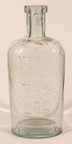 Antique Fellows & Co Chemists St. John N.B. 7 3/4" Tall Embossed Glass Medicine Bottle