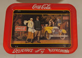 1987 Coca Cola "Touring Car" Folding Metal Lunch TV Tray