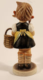 Vintage 1962 Hummel 98/0 "Sister" Girl with Flowers and Basket 5 1/4" Porcelain Figurine Made in West German