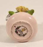Vintage Staffordshire Bone China England Miniature Pink Vase Porcelain Floral Flower Bouquet