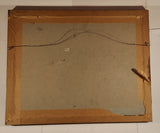 Vintage HMV His Master's Voice Nipper The Dog 15 1/2" x 20" Wood Framed Advertising Mirror