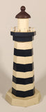Samaco Dark Blue and White Striped Lighthouse 9 3/4" Wood Ornament